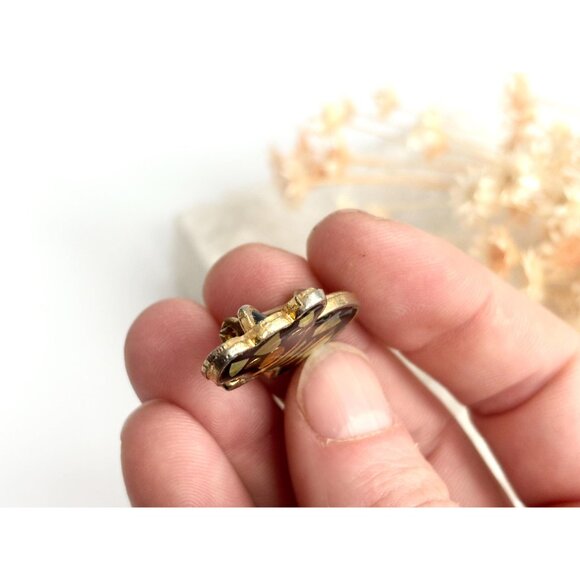 Koala Bear Gold Toned Figural Opal Inlay Vintage Brooch | Lapel Pin | Pendant - Picture 8 of 12